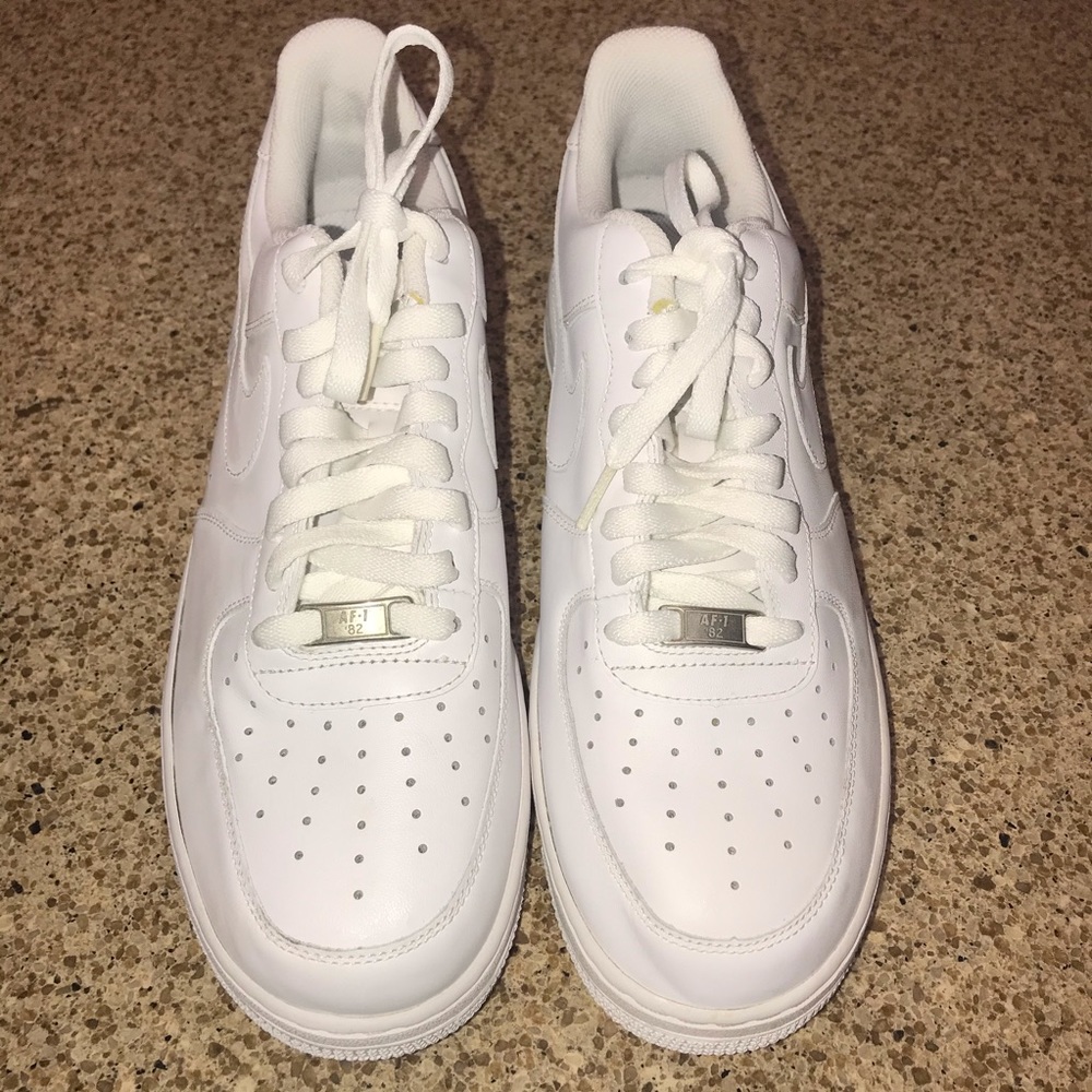 Nike White Air Force Ones Men’s Size 10